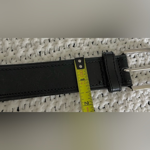 Banana Republic Men’s Black Genuine Leather Belt, Dress/Business; Size M - Picture 8 of 9